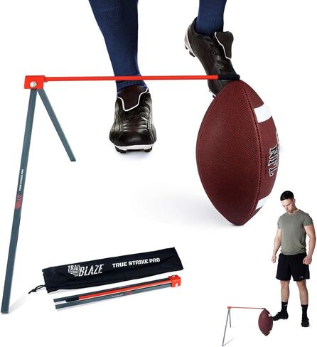True Strike Pro Football Kicking Tee - The Ultimate Football Kicking Stand Football Tee Holder Compatible with All Ball Sizes - Unleash Your Kicking Potential for Football Field Goal Mastery in Kuwait