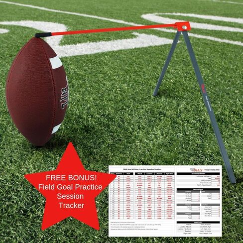 True Strike Pro Football Kicking Tee - The Ultimate Football Kicking Stand Football Tee Holder Compatible with All Ball Sizes - Unleash Your Kicking Potential for Football Field Goal Mastery in Kuwait
