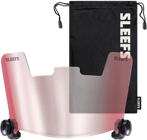 SLEEFS خوذة كرة قدم ملونة باللون الفضي، حاجب لدرع العين in Kuwait