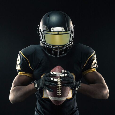 TD Sports Football Visor | Fits Kids, Youth, and Adult Helmets | Eye Protection for Helmet and Facemask in Saudi Arabia
