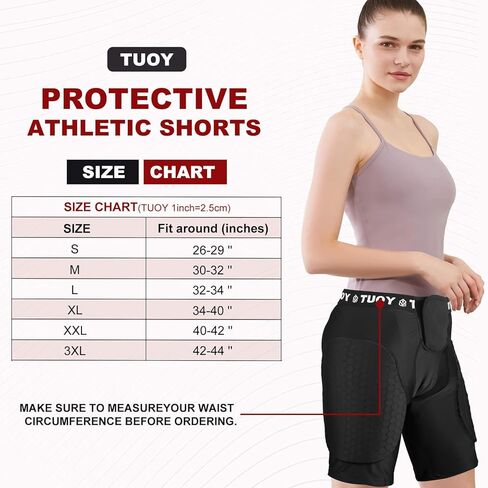 حزام كرة القدم TUOY G-PRO 5 وسادات مع جيب للأكواب والأكواب، شورت ضغط مبطن للكبار وواقي الفخذين in Kuwait