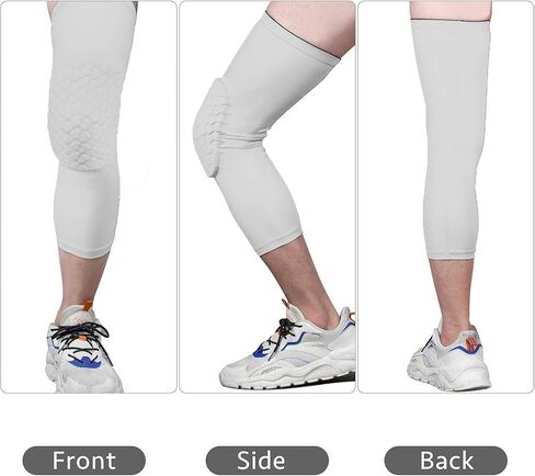 وسادات ركبة من REACHSTOP للأطفال بأكمام ساق ومضادة للانزلاق وكرة السلة وكرة الطائرة وكرة الطائرة وواقي الركب ووسادة قرص العسل للأولاد والبنات والنساء والرجال - قطعتين in Kuwait