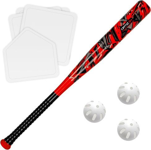 Ortiz34 Grand Slam Set- Graffiti Plastic Bat, 3 Balls, 4 Throw Down Bases in Saudi Arabia