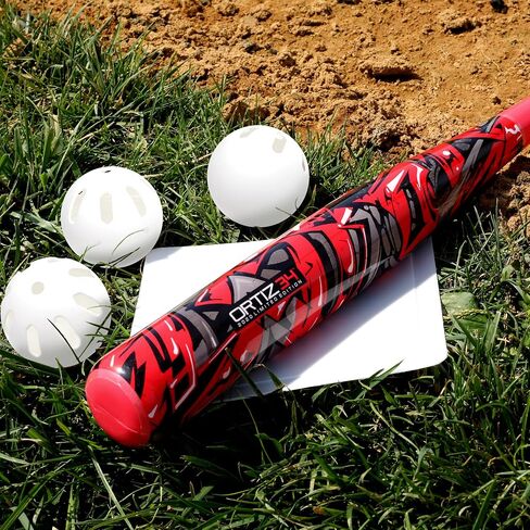 Ortiz34 Grand Slam Set- Graffiti Plastic Bat, 3 Balls, 4 Throw Down Bases in Saudi Arabia