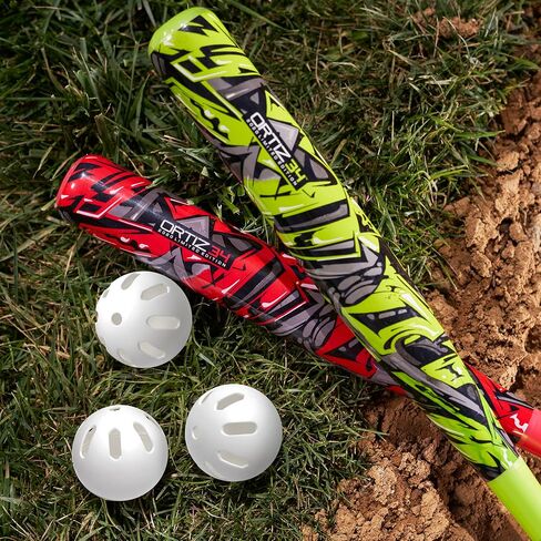 Ortiz34 Grand Slam Set- Graffiti Plastic Bat, 3 Balls, 4 Throw Down Bases in Saudi Arabia