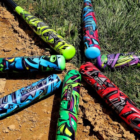 Ortiz34 Grand Slam Set- Graffiti Plastic Bat, 3 Balls, 4 Throw Down Bases in Saudi Arabia