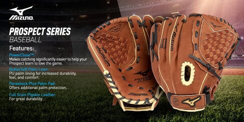 Mizuno Prospect PowerClose Youth Baseball Glove Series in Kuwait