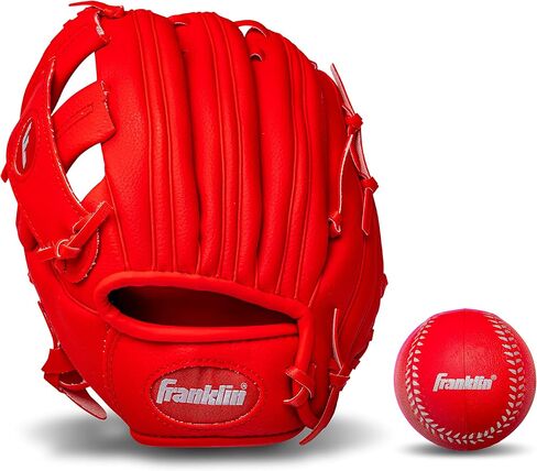 قفازات البيسبول للأطفال من Franklin Sports - قفاز RTP للشباب + مجموعة كرات - مجموعة قفازات تيبول للأولاد والبنات - للأطفال + الأطفال الصغار - 9.5 بوصة in Kuwait