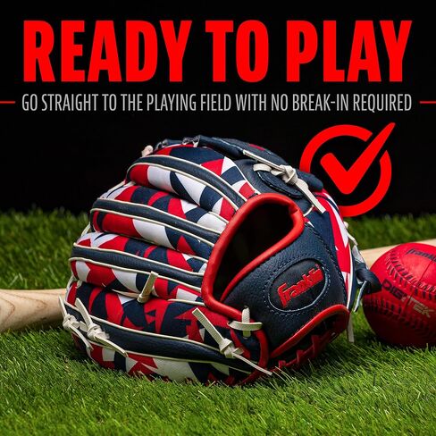 قفازات البيسبول للأطفال من Franklin Sports - قفاز RTP للشباب + مجموعة كرات - مجموعة قفازات تيبول للأولاد والبنات - للأطفال + الأطفال الصغار - 9.5 بوصة in Saudi Arabia
