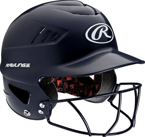 Rawlings | COOLFLO Batting Helmet | 6 1/2" - 7 1/2" One Size Fits Most | Multiple Colors/Facemask Option in Saudi Arabia