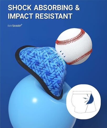 كأس بيسبول RAYSHARP للأولاد الشباب - كوب واقي من الفوم الناعم للأعمار من 7 إلى 12 عامًا للأطفال كأس رياضي لكرة القدم لاكروس والهوكي MMA وإكسسوارات البيسبول in Kuwait
