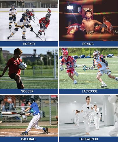 كأس بيسبول RAYSHARP للأولاد الشباب - كوب واقي من الفوم الناعم للأعمار من 7 إلى 12 عامًا للأطفال كأس رياضي لكرة القدم لاكروس والهوكي MMA وإكسسوارات البيسبول in Kuwait