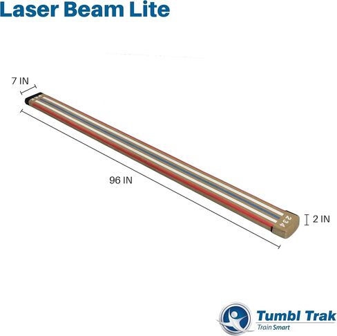 شعاع ليزر Tumbl Trak بطول 8 أقدام مع شعاع تدريب منخفض التوازن للجمباز من الخشب الصلب in Saudi Arabia