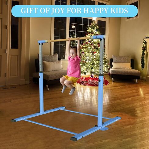 YIintruan Gymnastic Kip Bar، شريط أفقي للأطفال البنات الصغار، ارتفاع قابل للتعديل من 3 إلى 5 بوصات، معدات رياضية منزلية، مثالي للتدريب الداخلي والمنزلي، سعة وزن 300 رطل in Kuwait