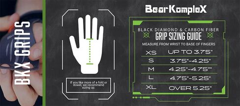 مقابض يد Bear KompleX Black Diamond ذات 3 فتحات للتمرينات المنزلية مثل السحب ورفع الأثقال والأدوات مع أشرطة المعصم والراحة والدعم وحماية اليد من الشقوق والبثور للرجال والنساء in Kuwait