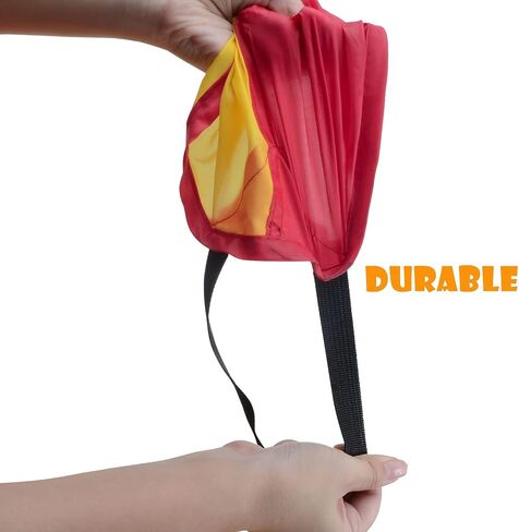 Voilamart Parachute 20FT 16 FT Play Parachute للأطفال الأطفال قوس قزح المظلة للأطفال مع مقابض حقيبة حمل مضغوطة للعب الجماعي التعاوني في الهواء الطلق in Kuwait