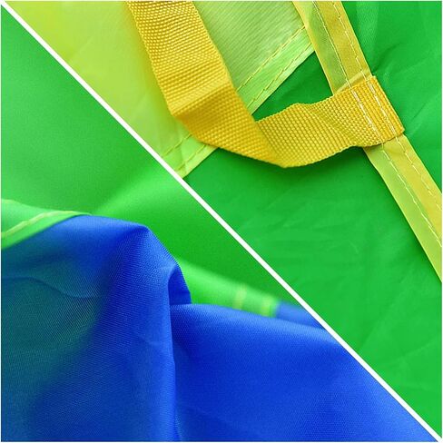Parachute with Handles 6ft 8ft 10ft 12ft 16ft 20ft Play Parachute Games for Outdoor Team Games,You Can Also Use it for Trampoline Cover Picnic Mat Furniture Cover in Kuwait
