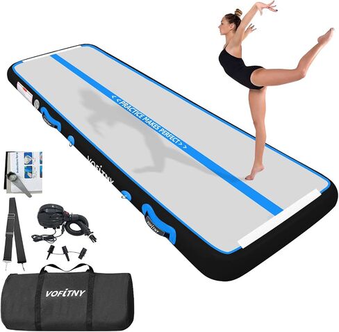 All Purpose Gymnastics Mat 6.6/10/13/16/20 ft Sturdy Inflatable Tumble Track for Home/Gym in Saudi Arabia