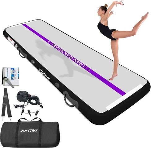 All Purpose Gymnastics Mat 6.6/10/13/16/20 ft Sturdy Inflatable Tumble Track for Home/Gym in Saudi Arabia