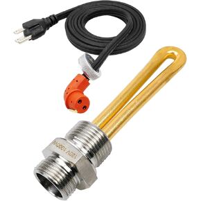 Engine Block Heater Replace 3500069 Fit for Ford Lincoln Mercury International Navistar John Deere, 27mm Thread 120 Volts 1000 Watts
