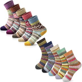 FYC Women Socks Winter - Gifts for Women - Warm Thick Soft Wool Socks Christmas Gifts Socks Cozy Crew Socks