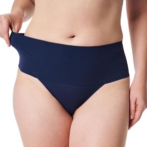 SPANX Undie-Tectable Thong - Comfortable Core Control - Invisible Shapewear Thong - Women's No Show Thong Underwear - Dark Sapphire - Medium