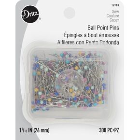 Dritz 1-1/16"، عدد 300، دبابيس مستقيمة ذات نقاط كروية بألوان متنوعة in Kuwait