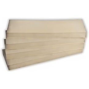XCEL 4 Pack Highly Versatile Thick Rubber Sheets, Garage Wall Protector, Marine Foam, Anti Skid and Vibration Pads, Great for Washing Machines and Stairs (4 Pack - 12" x 4" x 1/2", CREAM-IVORY)