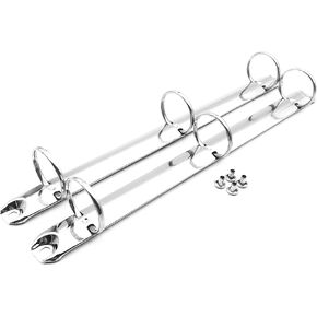 2Pcs Metal Standard Letter Size Notebook 3 O Rings Binder Mechanism Replacement Kit， 30mm Capacity,20mm Base Width, Loose Leaf Binding Spines Combs for Organizers DIY Planners
