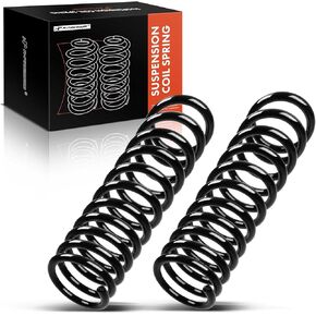 A-Premium 2Pcs Rear Suspension Coil Spring Set Compatible with Ford Focus 2000 2001 2002 2003 2004 2.0L 2.3L, Wagon, Driver and Passenger Side, Variable Rate Spring