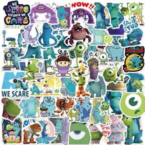 50Pcs Monsters Inc Cartoon Character Stickers Pack for Gifts Water Bottles Cup Laptop Phone Gifts Guitar Car Motorcycle Bike Skateboard