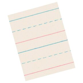 School Specialty - 85346 Picture Story Zaner Bloser Style Paper - 18 x 12 inches - Pack of 250 - White
