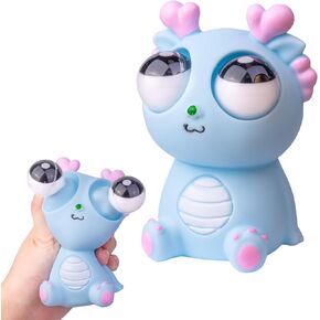 Squeezy Dragon Pop Out Eyes Toys, Eye Popping Dragon Stress Relief Toy for Christmas Birthday Gift Party Favors