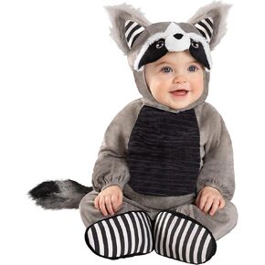Spirit Halloween Baby Faux Fur Lil' Raccoon Costume