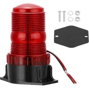 PATIKIL LED Strobe Warning Lights, 10V-80V Leds Flashing Lamps with Magnetic Base for Truck Tractor Vehicle Roof Forklift Golf Cart Mower UTV Car, Red