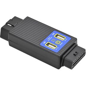 iKKEGOL Pocket obd2 obdii كامل 16 دبوس 1 ذكر إلى 3 أنثى obd محول محول مقسم مع 2 منفذ USB لشحن موسع التشخيص (1 إلى 3 مقسم)
