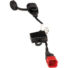 TecMATE Optimate Cable O-77, Battery Charge Adapter, EURO5 6-pin Diagnostic Connector, Black