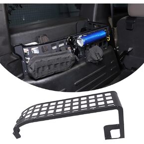 PIUGILH Aluminum Rear Trunk Storage Enclosure, Tail Cargo Storage Panel Multi-function Rack for Hummer H2 2003-2007 Accessories (Left Side)