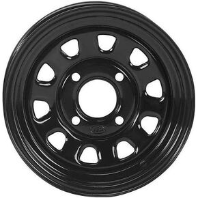 ITP Delta Steel Black Wheel with Machined Finish (12x7"/4x137mm)