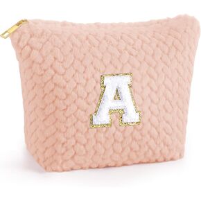 YOOLIFE Friend Gifts - Gifts for Female Friendship, Friend Gifts Unique, Friend Gifts for Women, Birthday Friend Gifts, Friendship Gifts, Initial Makeup Bag Cosmetic Bag, Storage Pouch, Women Orange R