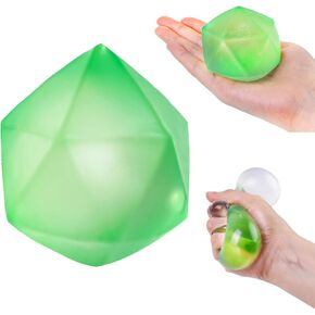 MCPINKY Ice Cube Stress Ball, Clear Sensory Fidget Toy Squeeze Ball Malt Sugar Ball for Kids Office School in Kuwait