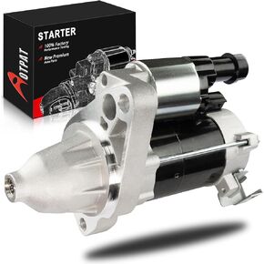 Starter Motor Compatible for:-Honda Civic DX Civic EX Civic EX-L Civic GX Civic LX Civic LX-S, 12V 1.2kw 9 Teeth CW, Arranque para Carro Replace# 31200-RNA-A51 17958N