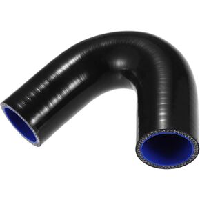 38mm 1.50" ID 135 Degree Elbow Silicone Reducer Hose Pipe Bend Turbo Water Intercooler Black Replacement