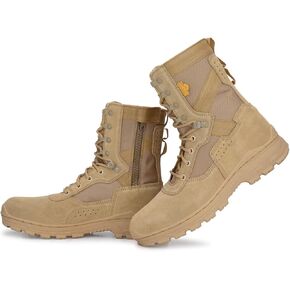Mikaasa Alpha Aerolite 8.0 Side Zip Suede Leather Military & Tactical Boots