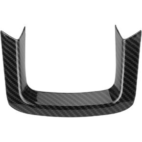Steering Wheel U-Shape Trim, Car U-Shaped Steering Wheel Lower Trim ABS Carbon Fiber Replacement For Sport 2014-2020, Evoque 2020