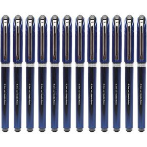 Liquid Gel Pens, Black Ink, 0.5mm, 12 Pack, BLN25-A