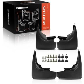 A-Premium Set of 4PCS Mud Flaps Splash Guards Mudguards Mudflaps Compatible with Mercedes-Benz W164 ML320 2007-2009, ML350 2009-2011, ML500 2007, W/o Running Board, FH and RH(Driver & Passenger Sides)