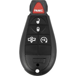 X AUTOHAUX Replacement Keyless Entry Remote Car Key Fob GQ4-53T 433Mhz for Dodge for Ram 1500 2500 3500 2013-2018 5 Buttons with Air Suspension W/Door Key
