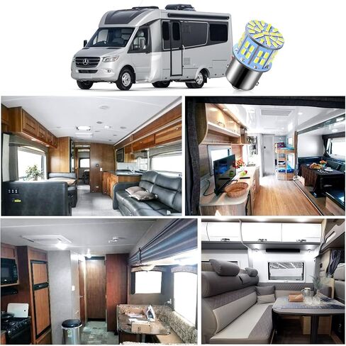 12V RV LED Interior Lights, 20 Packs 1141 1156 1003 1073 BA15S 7506 LED Bulbs for RV Camper Trailer Boat Trunk Interior Indoor Tail Lights (White) in Saudi Arabia