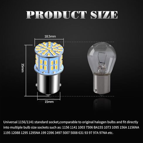 12V RV LED Interior Lights, 20 Packs 1141 1156 1003 1073 BA15S 7506 LED Bulbs for RV Camper Trailer Boat Trunk Interior Indoor Tail Lights (White) in Saudi Arabia
